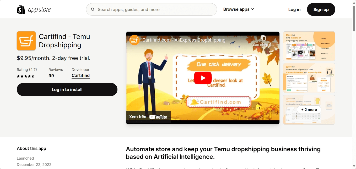 Cartifind ‑ Temu Dropshipping